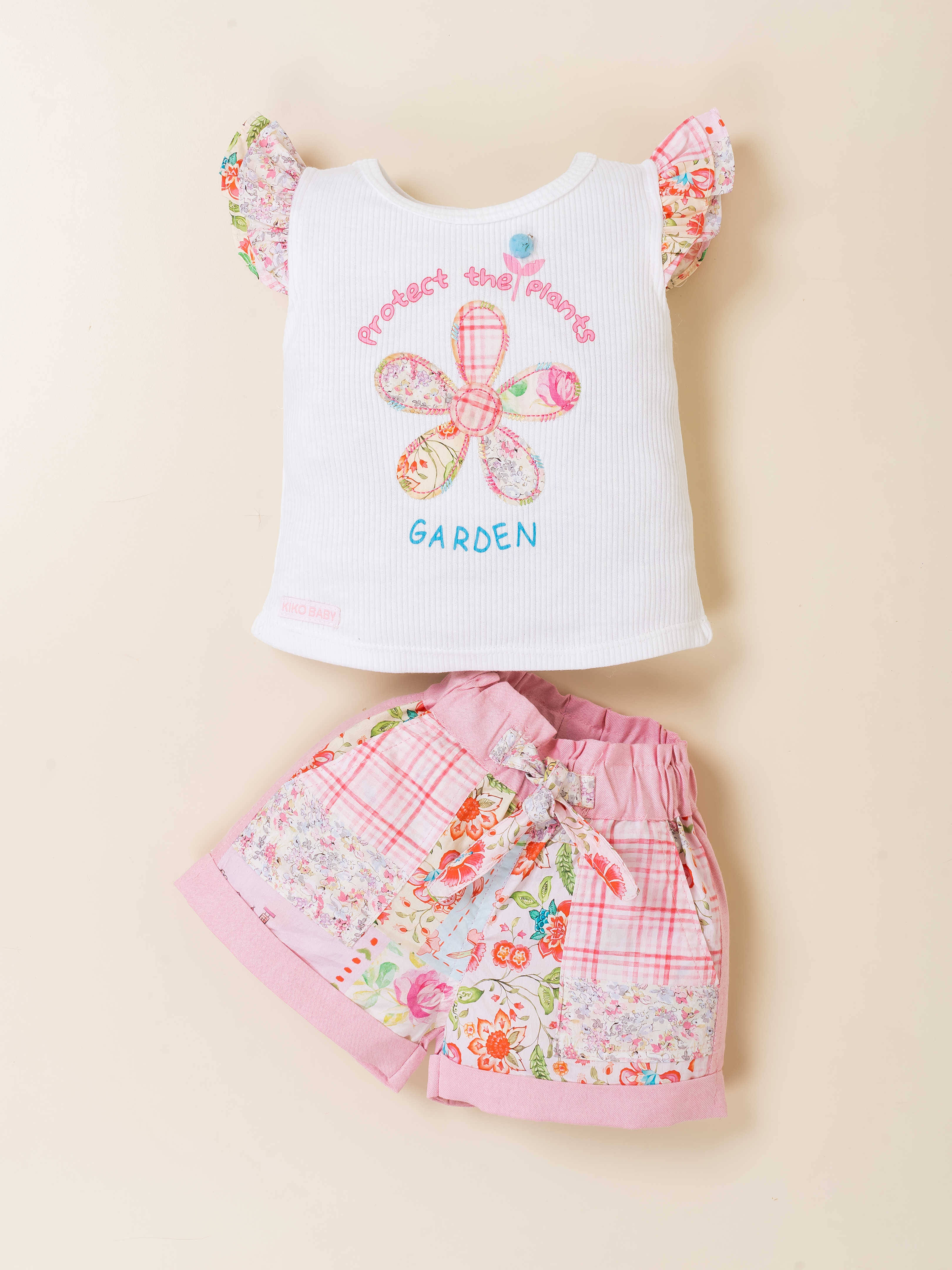 Toddler Printed Top & Shorts Casual Outfit