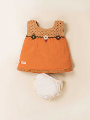 Girls Fancy Crochet Frock with Panty