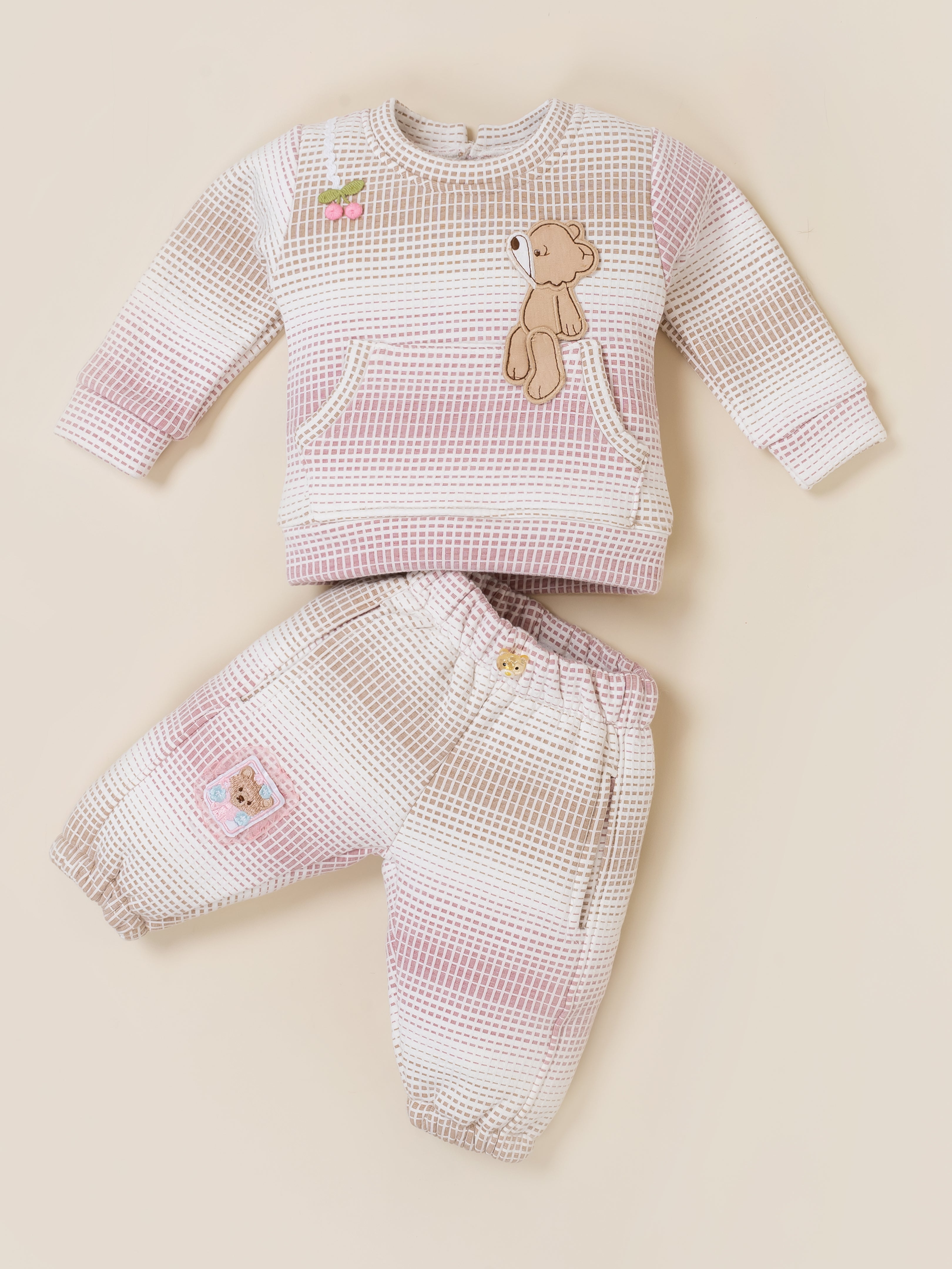 Baby Girls Fleece Winter Co-Ord Set