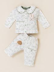 Baby Girl Jacket with Inner Top and pant Set
