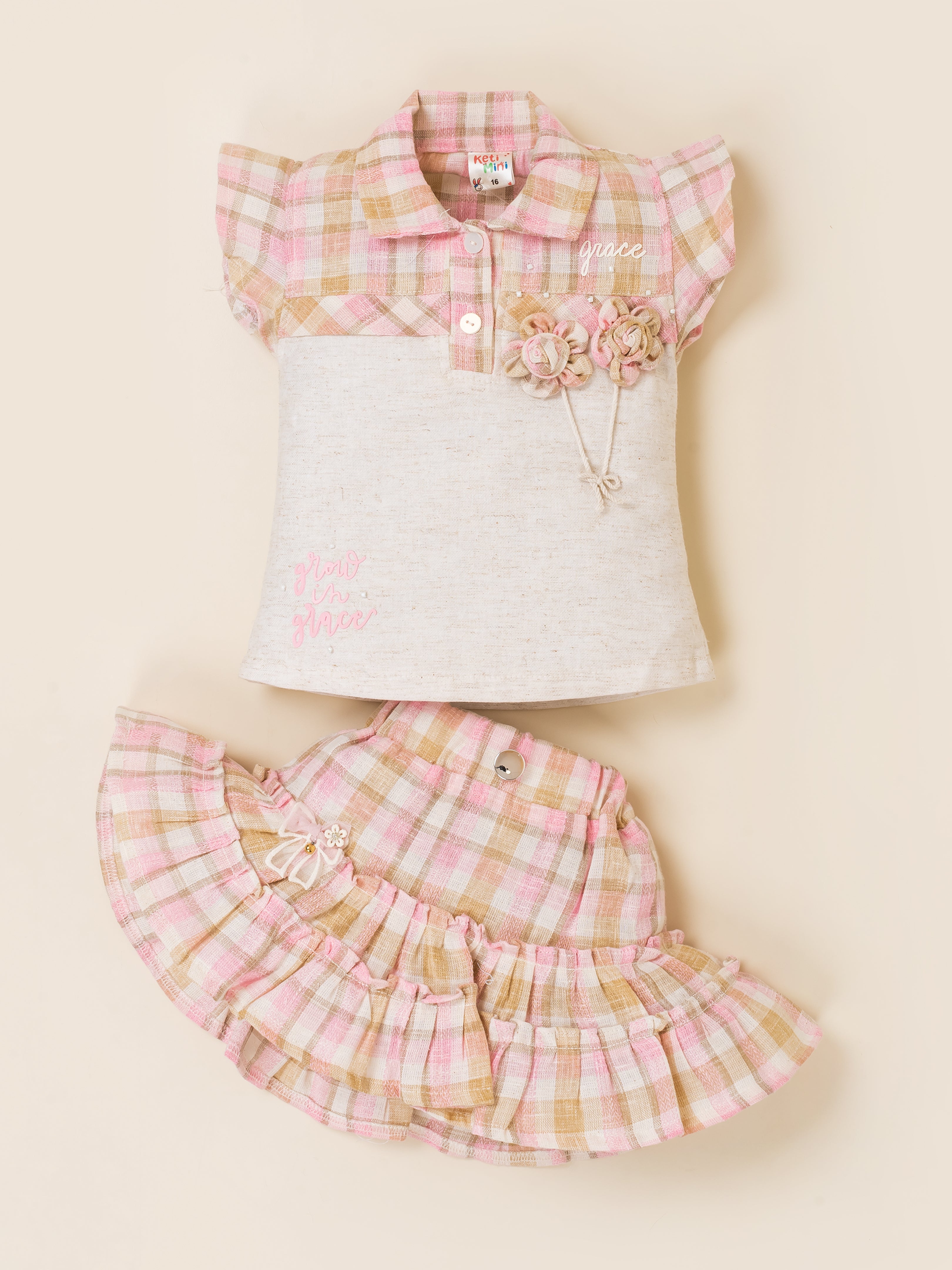 Girls Top & Skirt Co-Ord Set