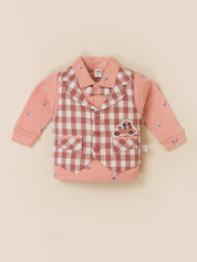 Baby Boys 3-Piece Checked Party Suit