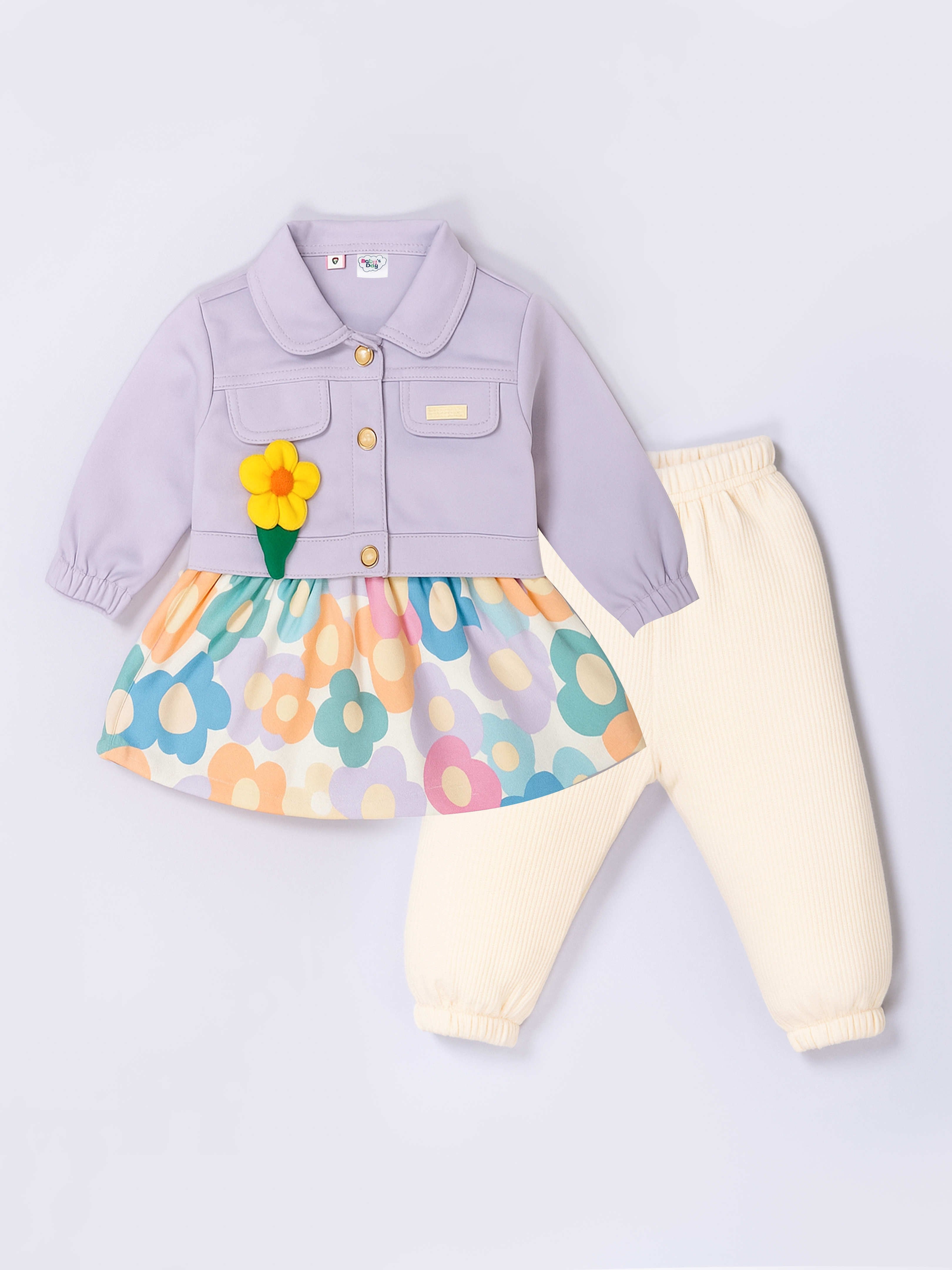 Full Sleeve Jacket and Leggings with Top