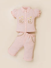 Girls Shirt & Capri Pants Co-Ord Outfit Set