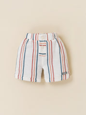 Baby Boys Striped Resort Shirt & Shorts Set