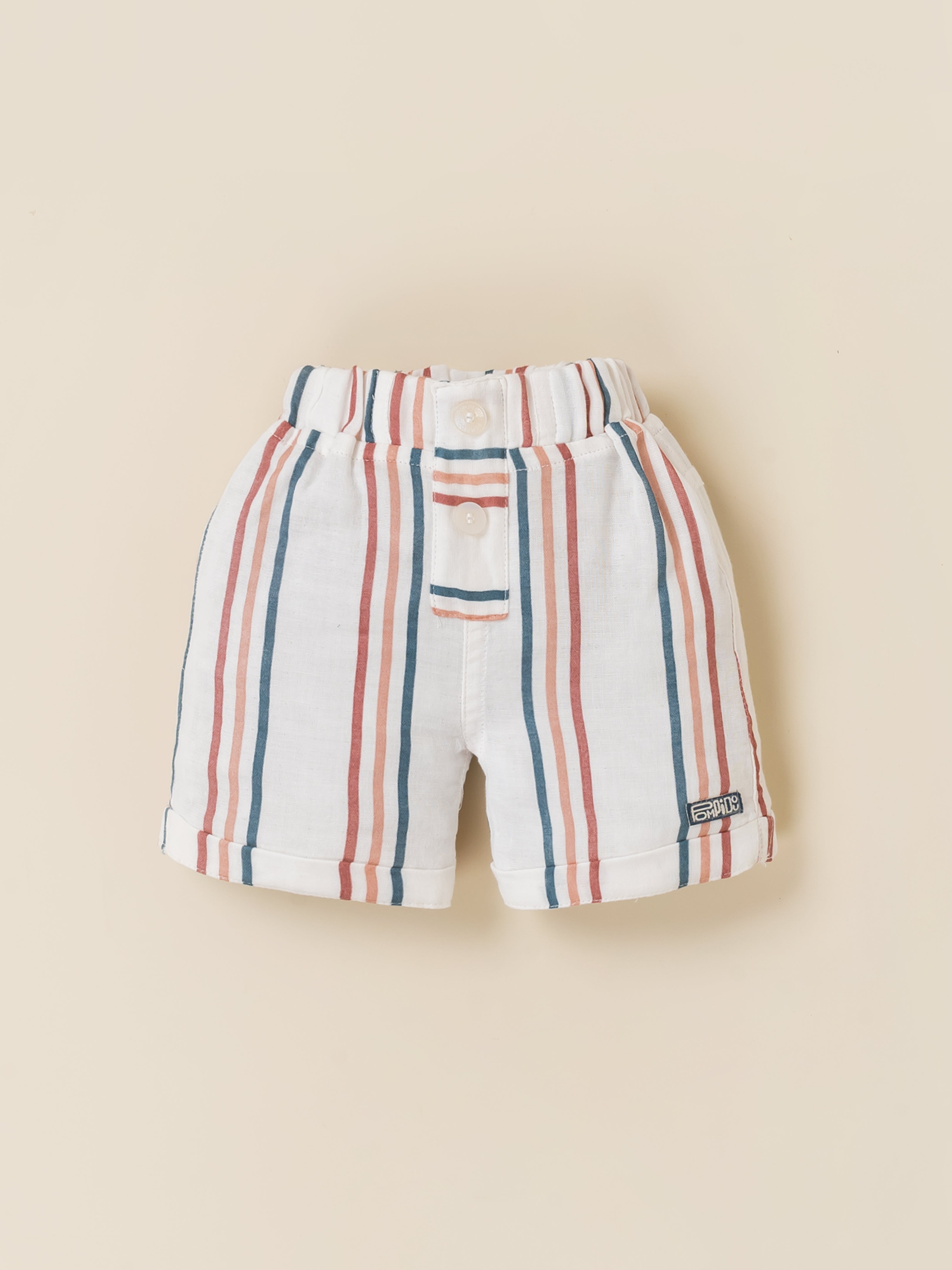 Baby Boys Striped Resort Shirt & Shorts Set