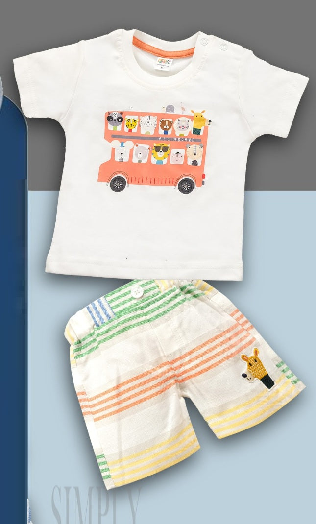 Baby Boys Casual Shirt with Shorts