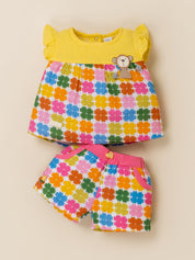 Baby Girls Top & Shorts Outfit Set