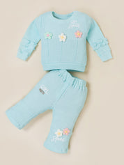Girls Sweatshirt and Wide Leg Pant Set