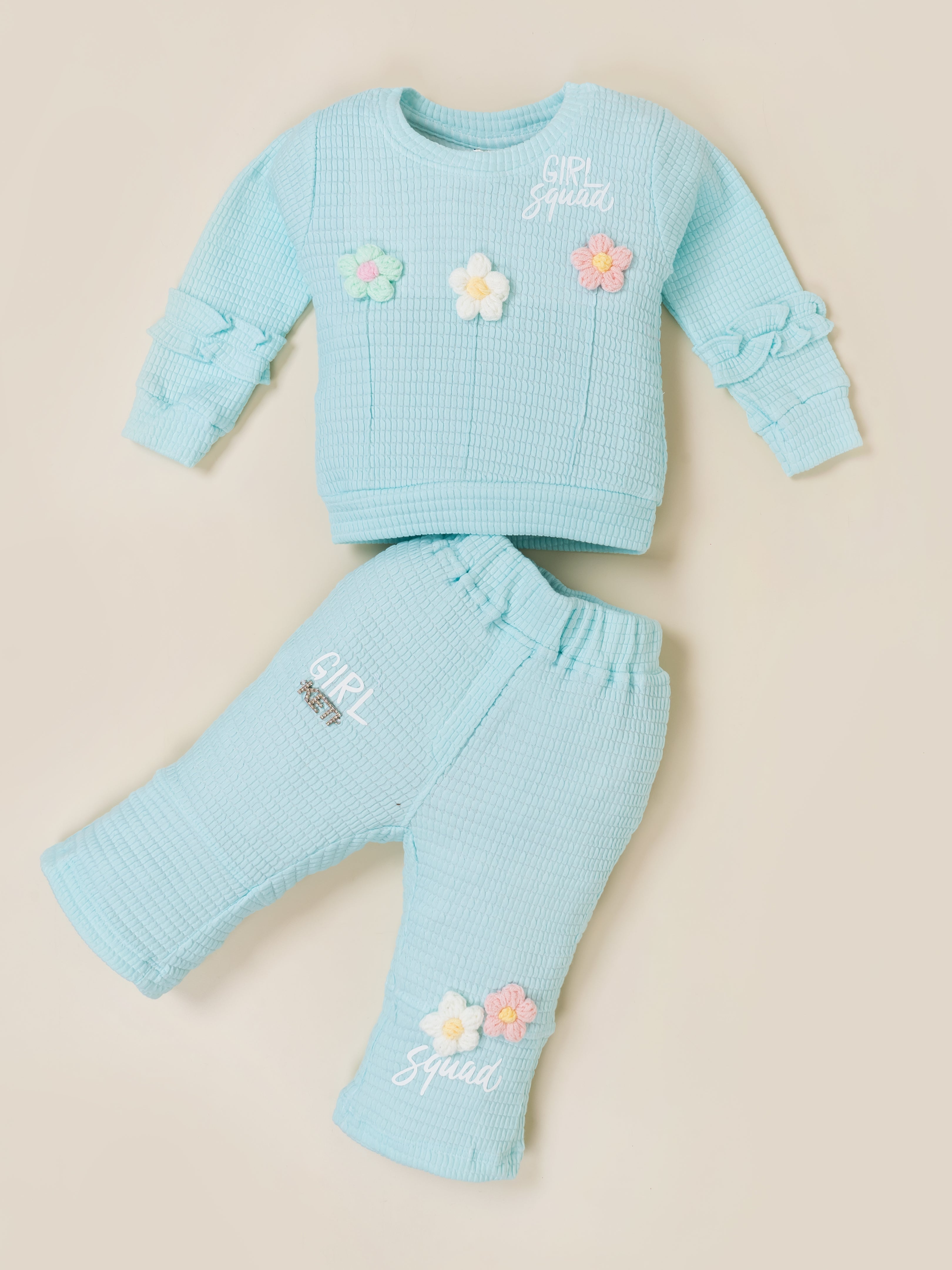 Girls Sweatshirt and Wide Leg Pant Set