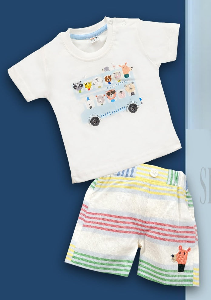 Baby Boys Casual Shirt with Shorts
