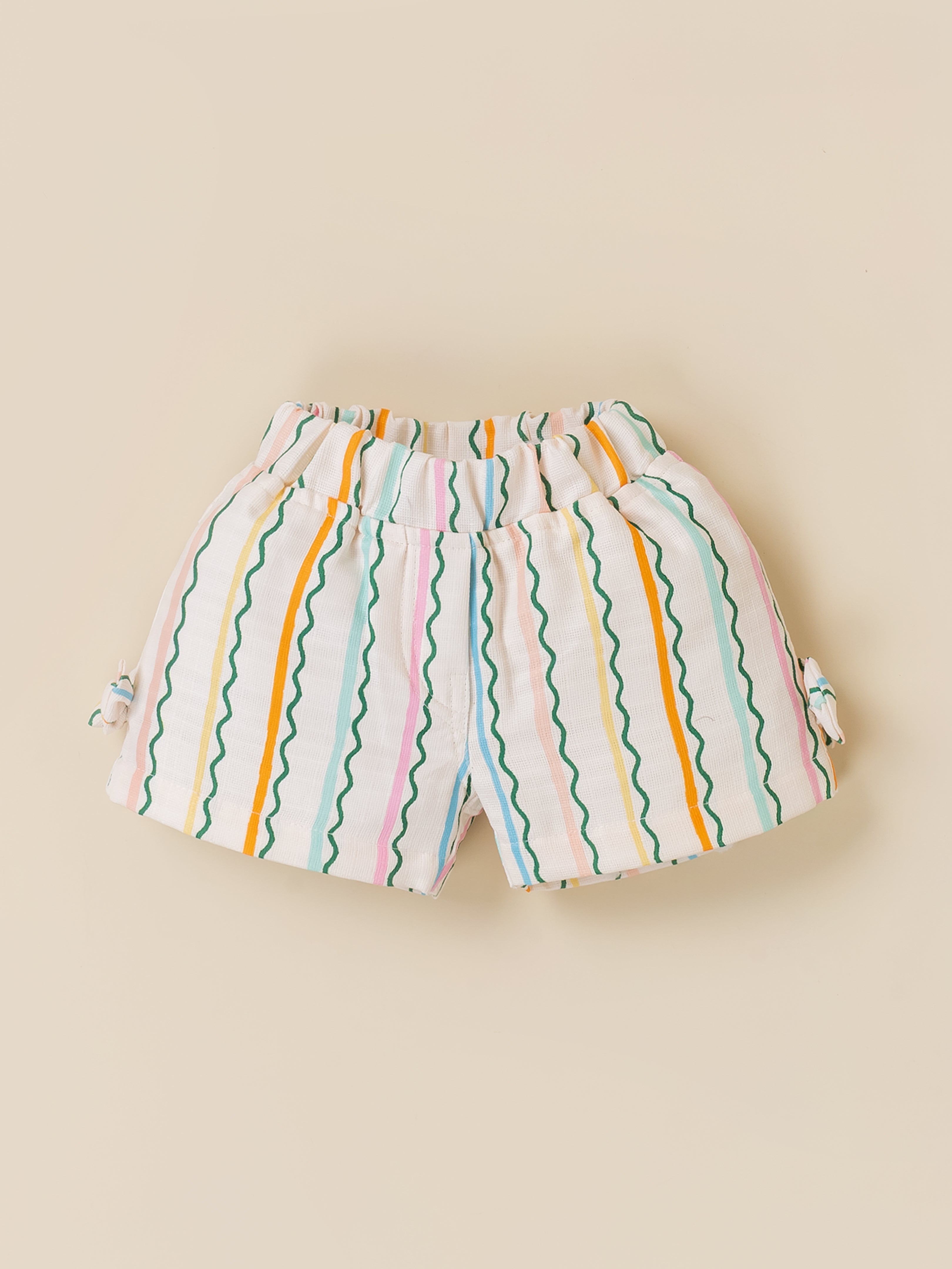 Baby Girls 2-Piece Ocean Shorts Set