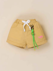 Girls' Shirt with inner and Cotton Shorts Set