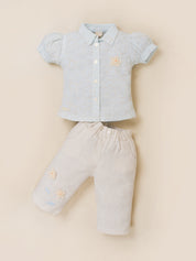 Girls Shirt Top & Capri Pants Set