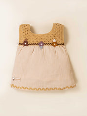 Girls Fancy Crochet Frock with Panty