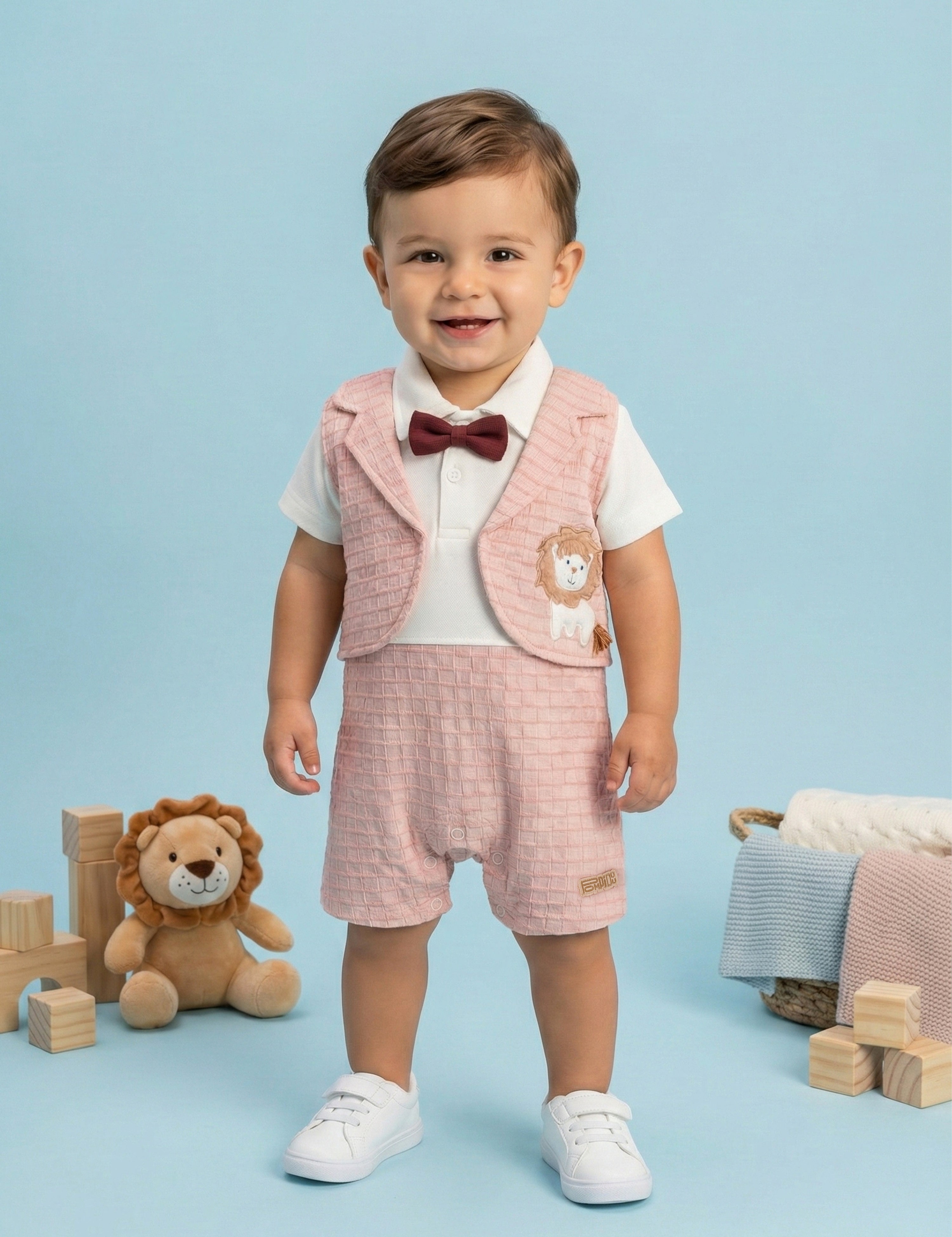 Half Sleeves Rompers For Baby Boys