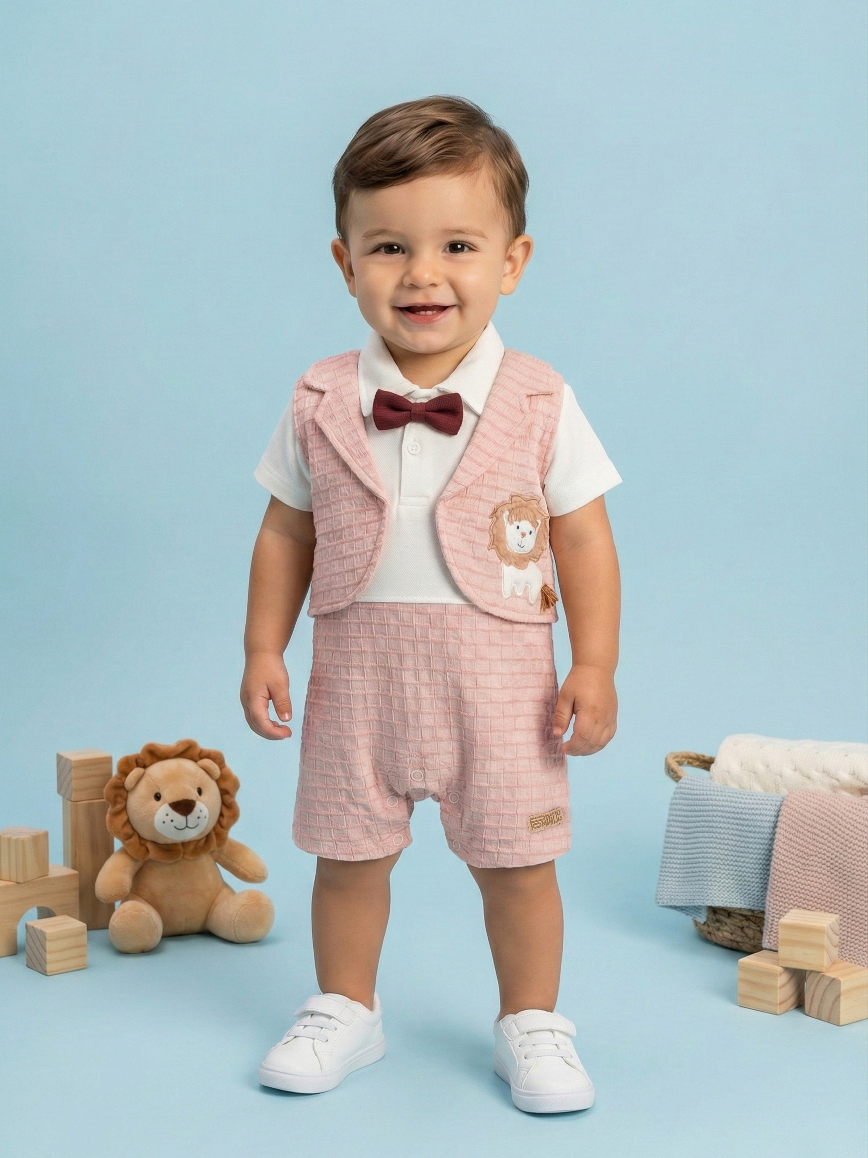 Half Sleeves Rompers For Baby Boys