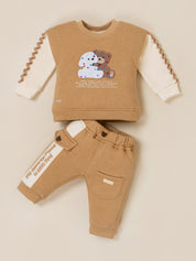 Baby Girls Sweatshirt with Jogger Pants