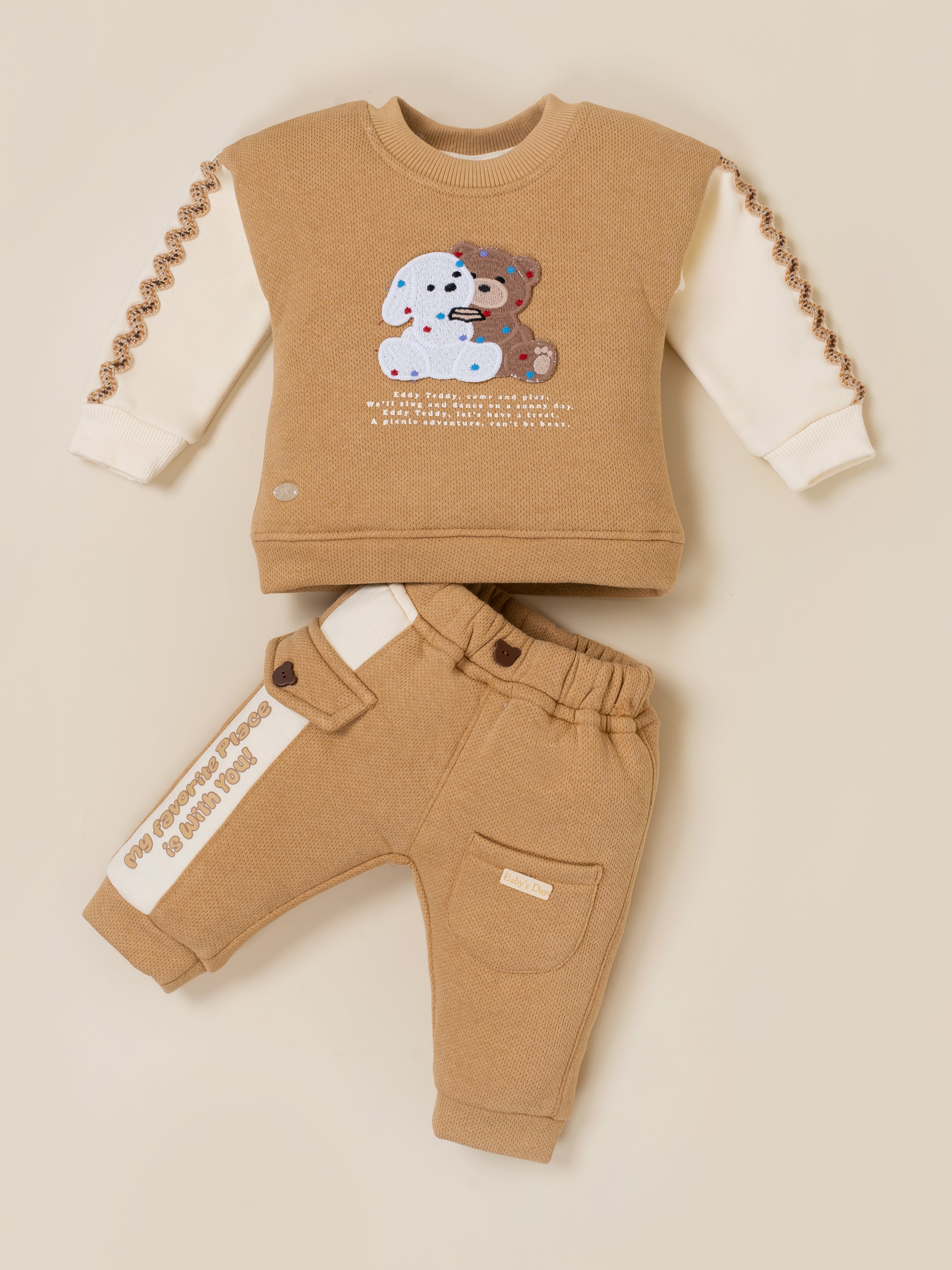 Baby Girls Sweatshirt with Jogger Pants