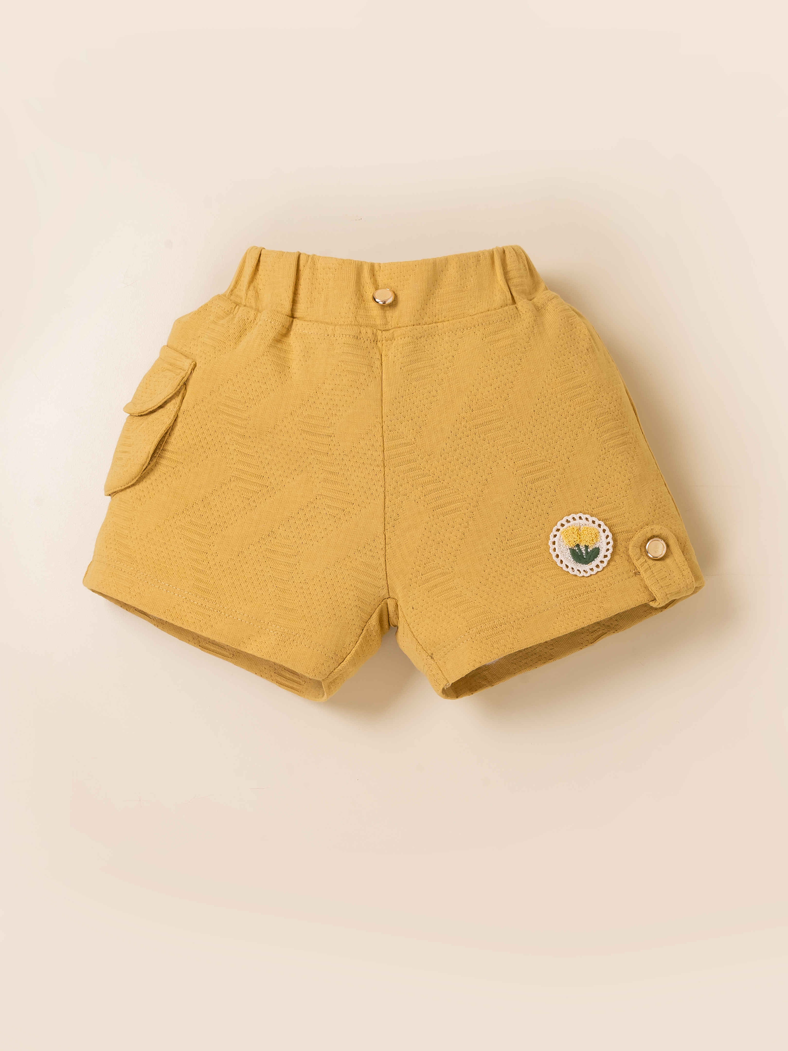Baby Girl Flutter Sleeve Top & Shorts Summer Clothing Set