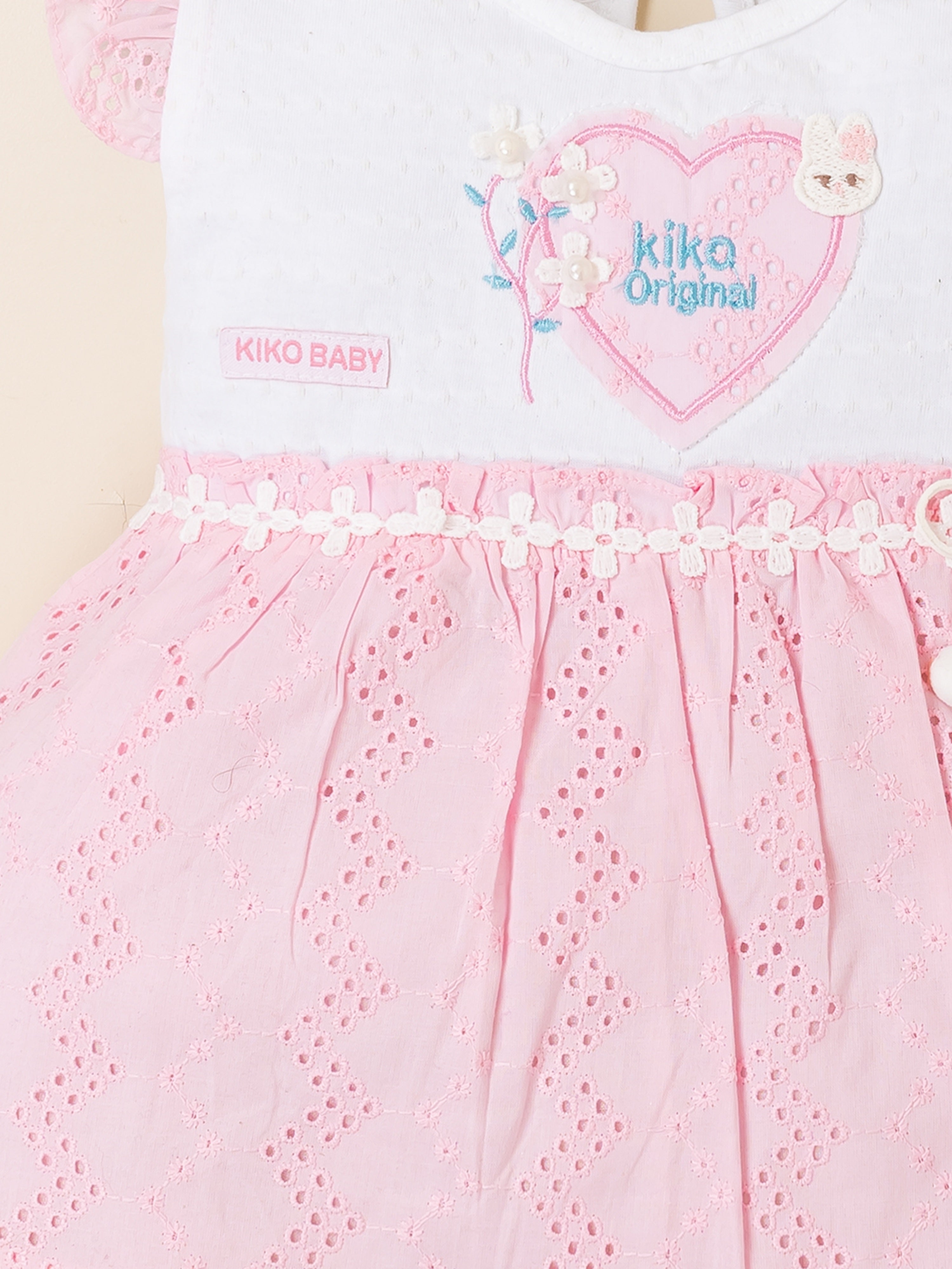 Baby Girls Heart Print Frock with Panty