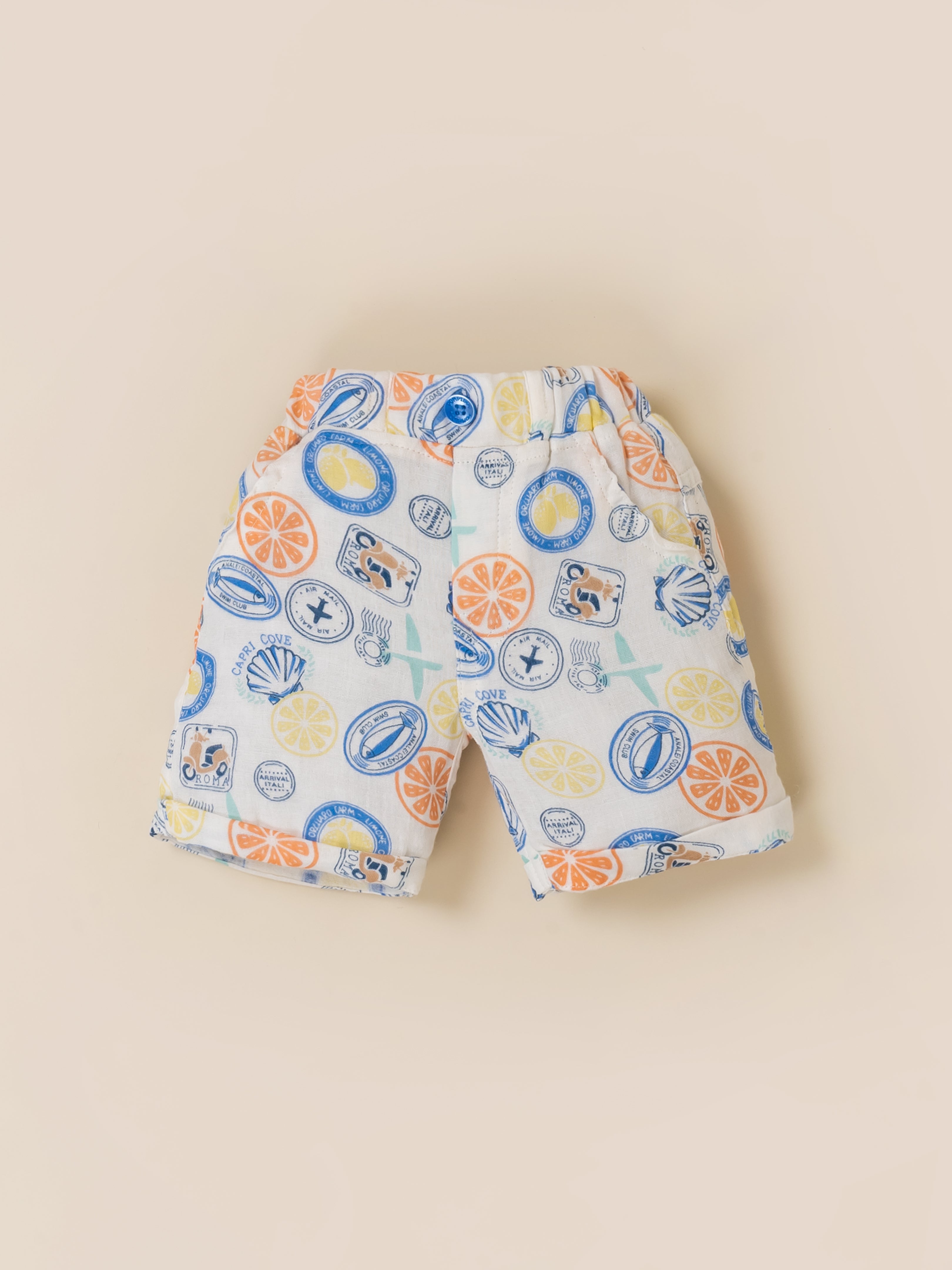 Baby Boys Short Sleeve Shirt and Shorts