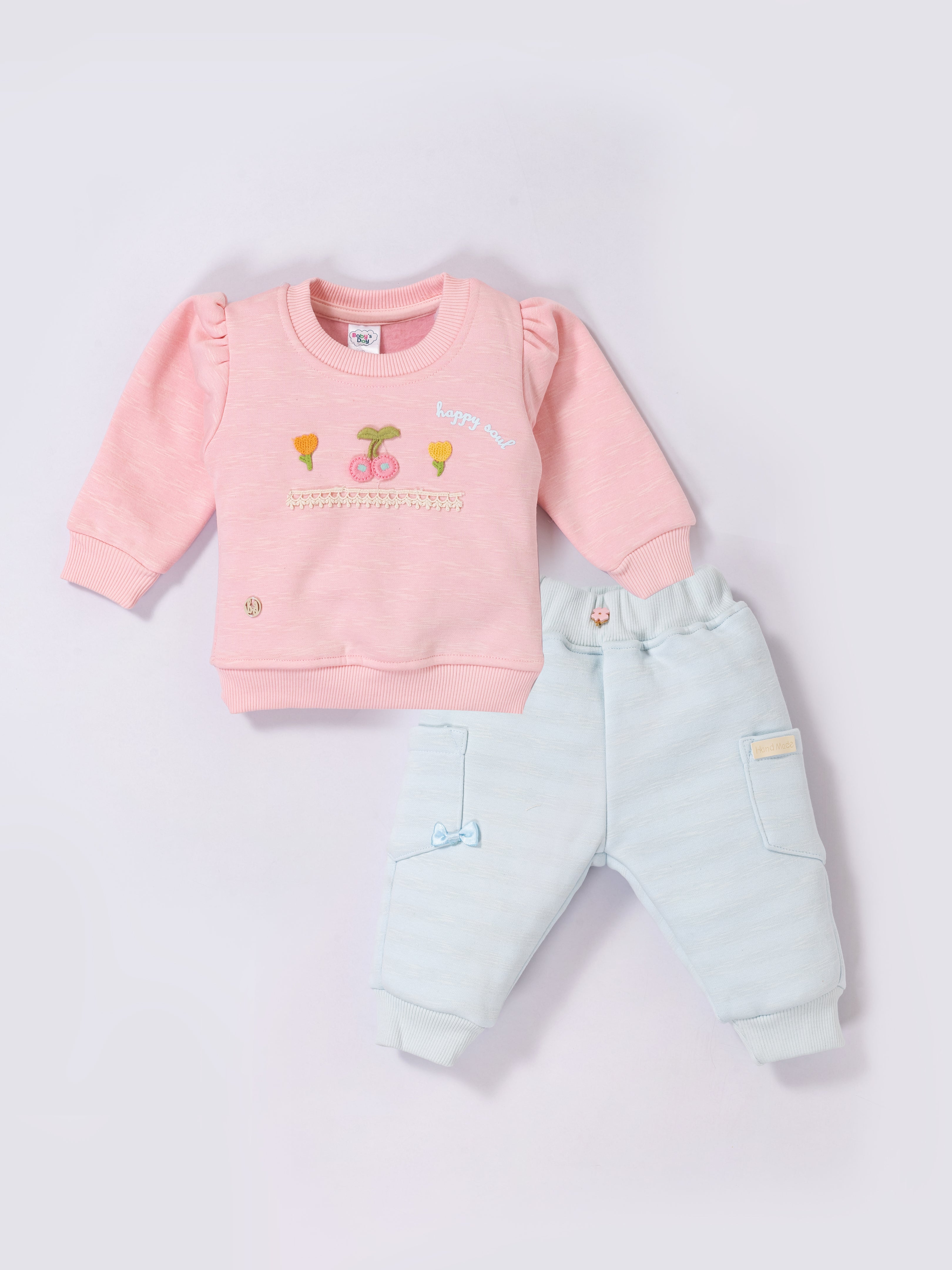 Baby Girls Swestshirt Fleece Winter Set
