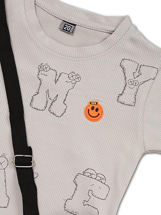 Junior Boss Kids Boys Printed Cotton Clothing Set