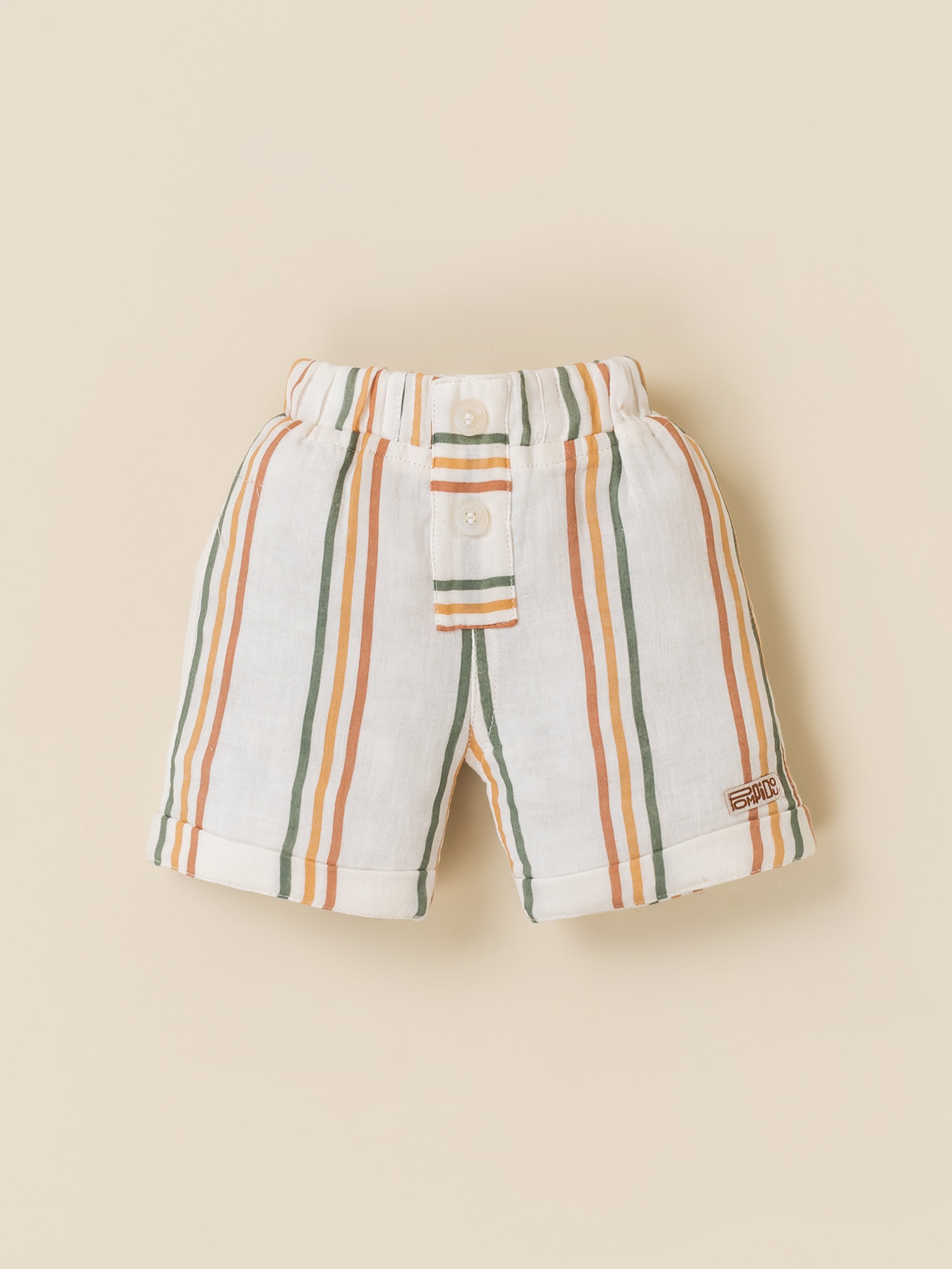 Baby Boys Striped Resort Shirt & Shorts Set
