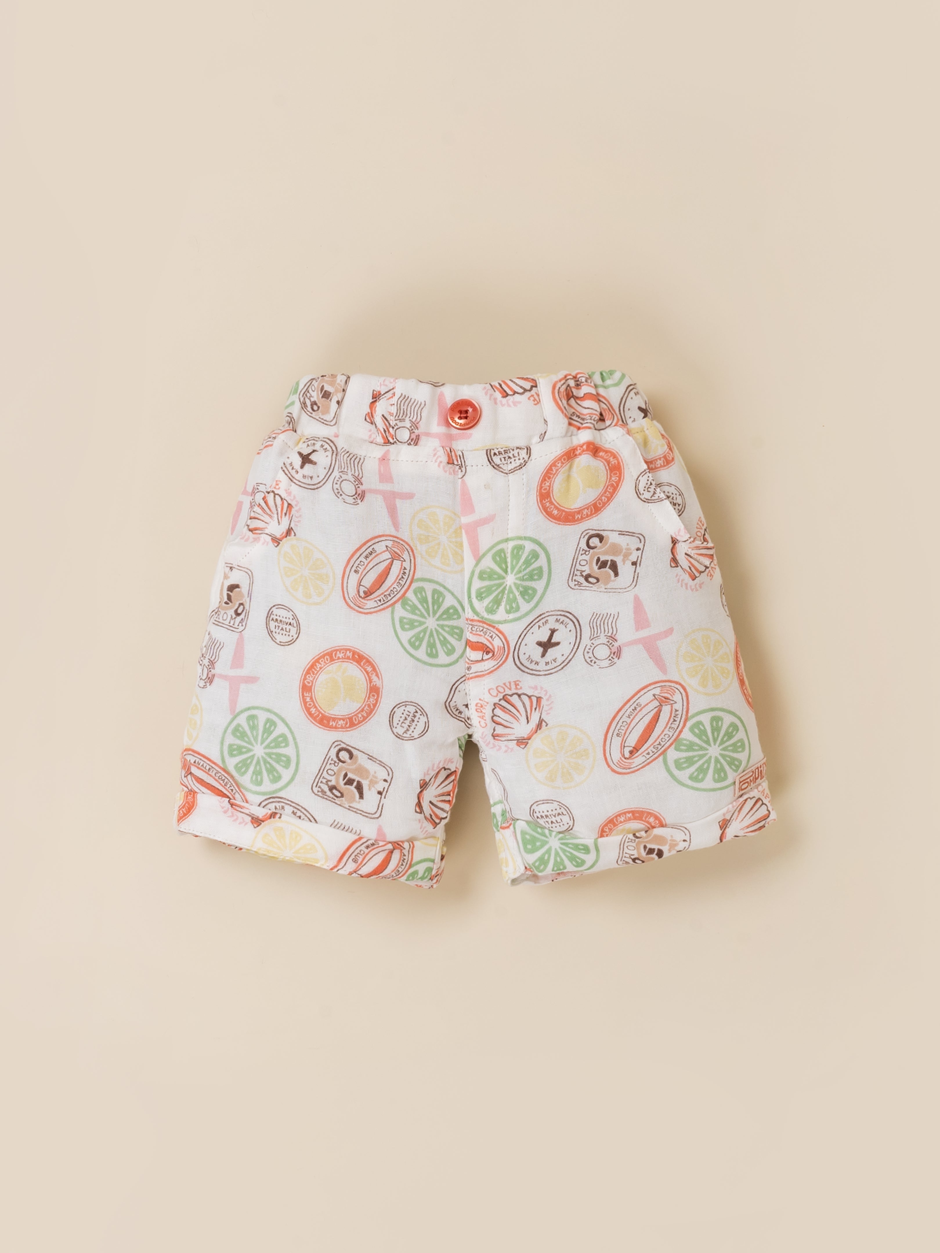 Baby Boys Short Sleeve Shirt and Shorts