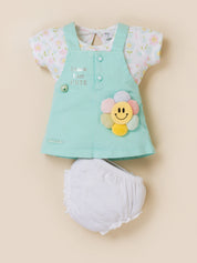 Baby Girl Dungaree Set