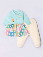 Full Sleeve Jacket and Leggings with Top