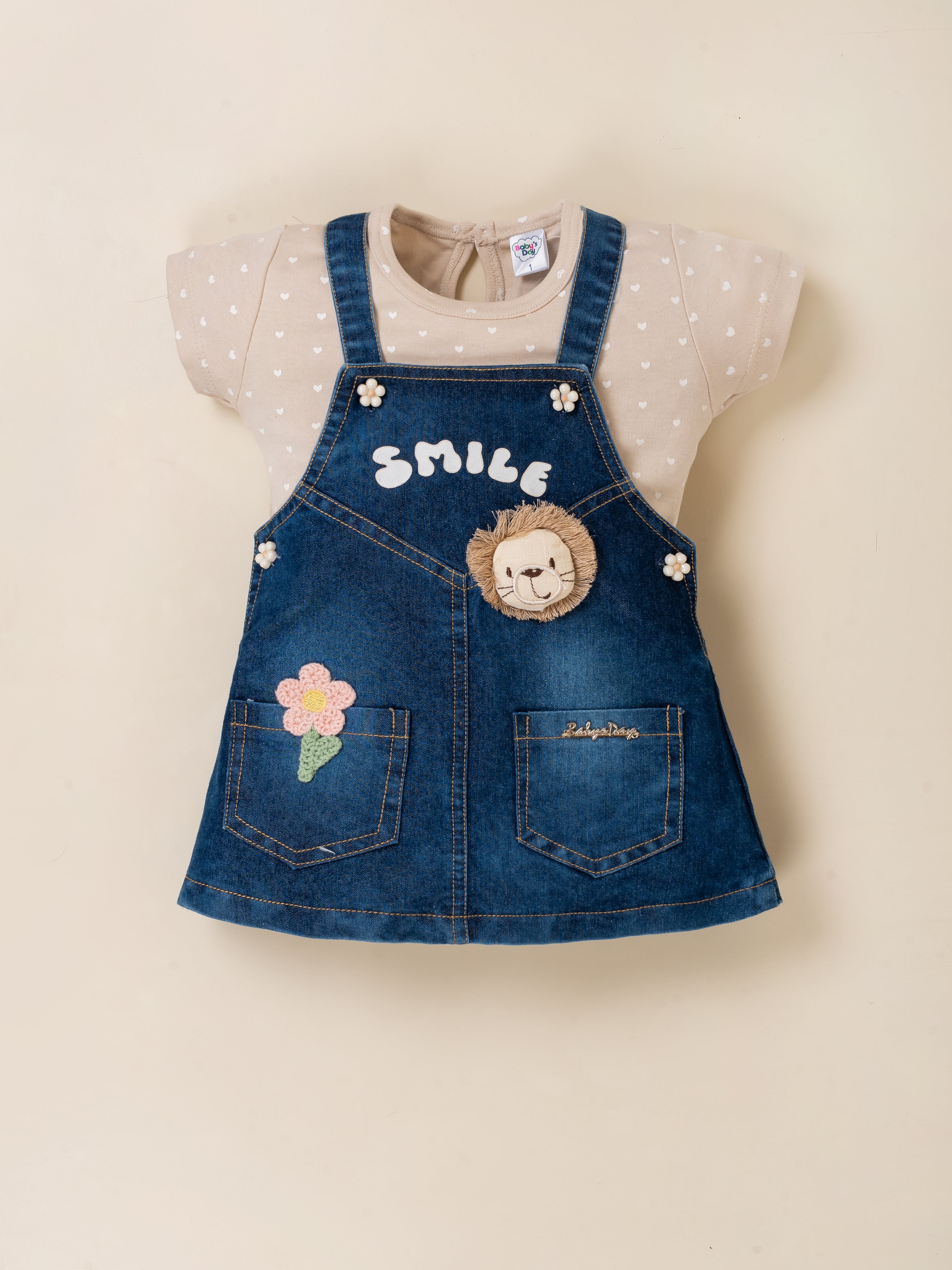 Baby Girl Denim Dungaree Dress
