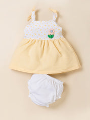 Baby Girl Sleeveless Cotton Frock Dress