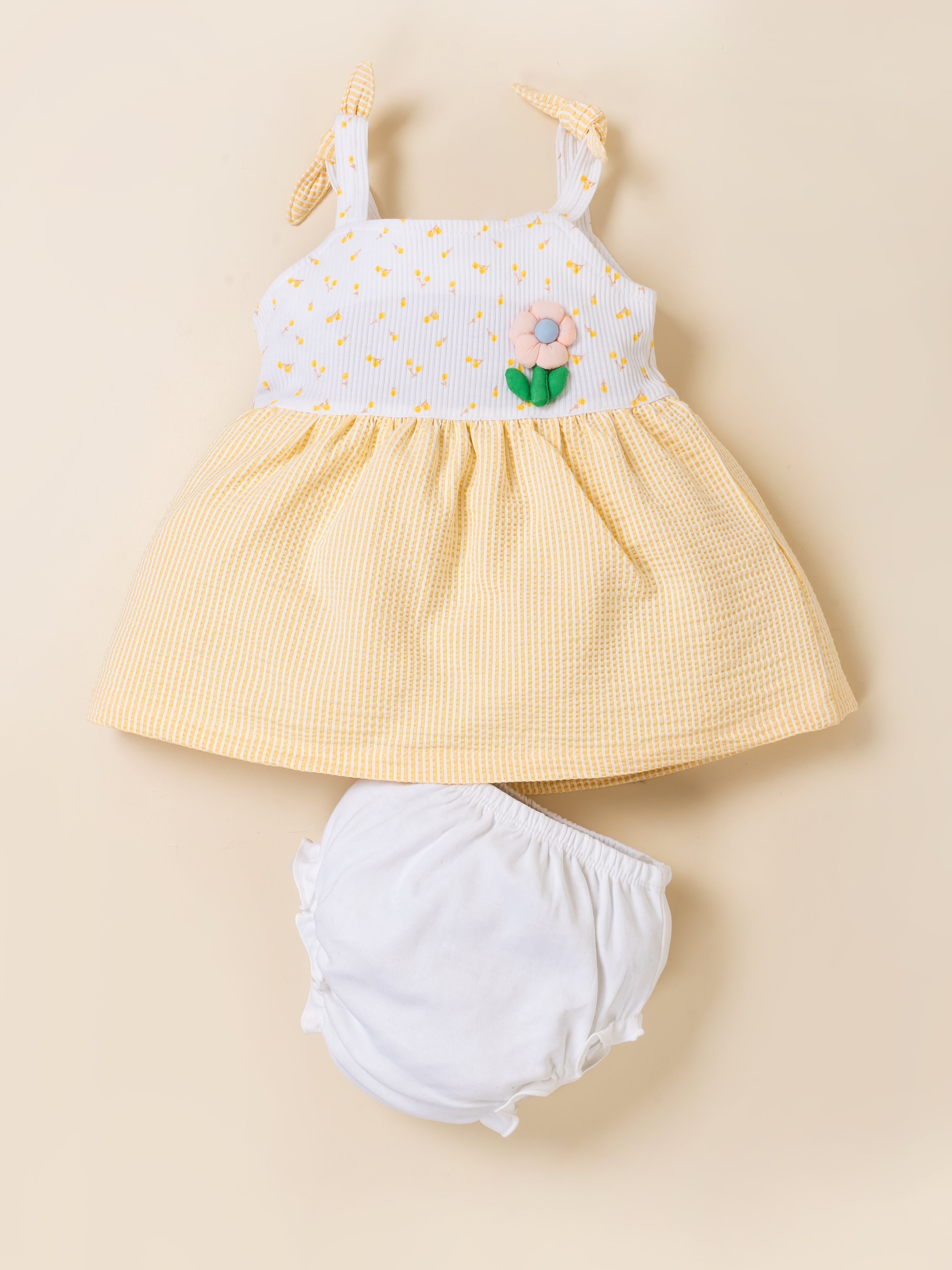 Baby Girl Sleeveless Cotton Frock Dress