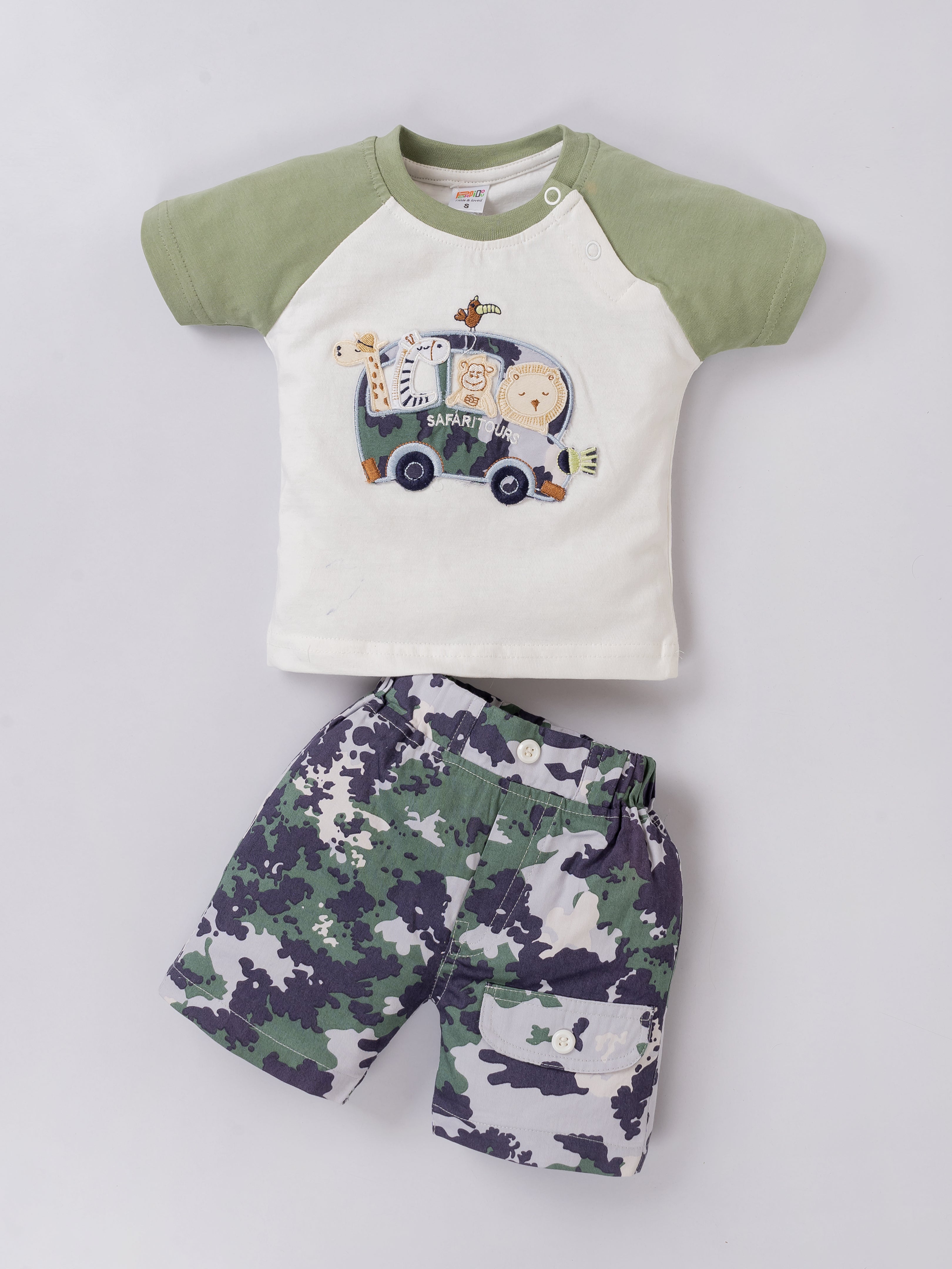 Baby Boys Casual Shirt with Shorts
