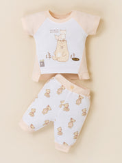 Baby Girl Clothing Set with Top, Shorts & Bodysuit