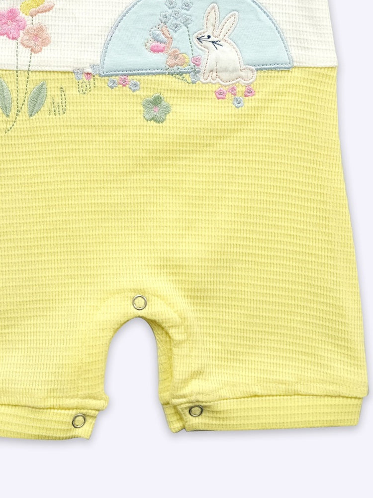 Baby's Day Infant Girls Embroidery Cotton Rompers