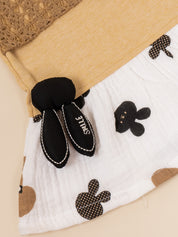 Baby Girls Crochet Style Frock with Panty Set