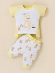 Baby Girl Clothing Set with Top, Shorts & Bodysuit