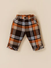 Baby Boy Plaid Vest & Trouser Set