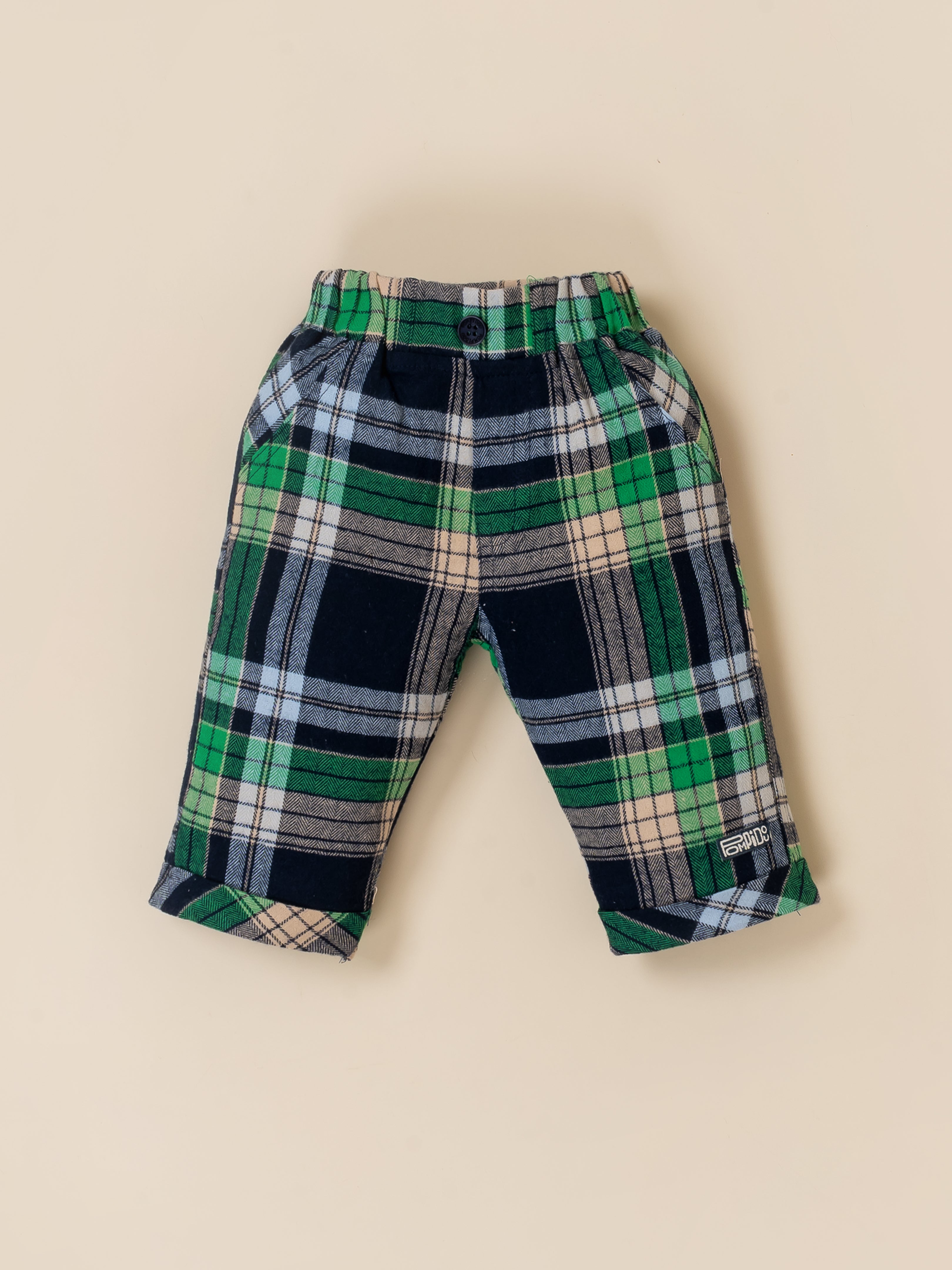 Baby Boy Plaid Vest & Trouser Set