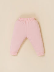 Baby Girls Floral Print Top with Knit Vest & Bottom Set