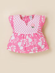Baby Girl Cotton Top & Shorts Clothing Set
