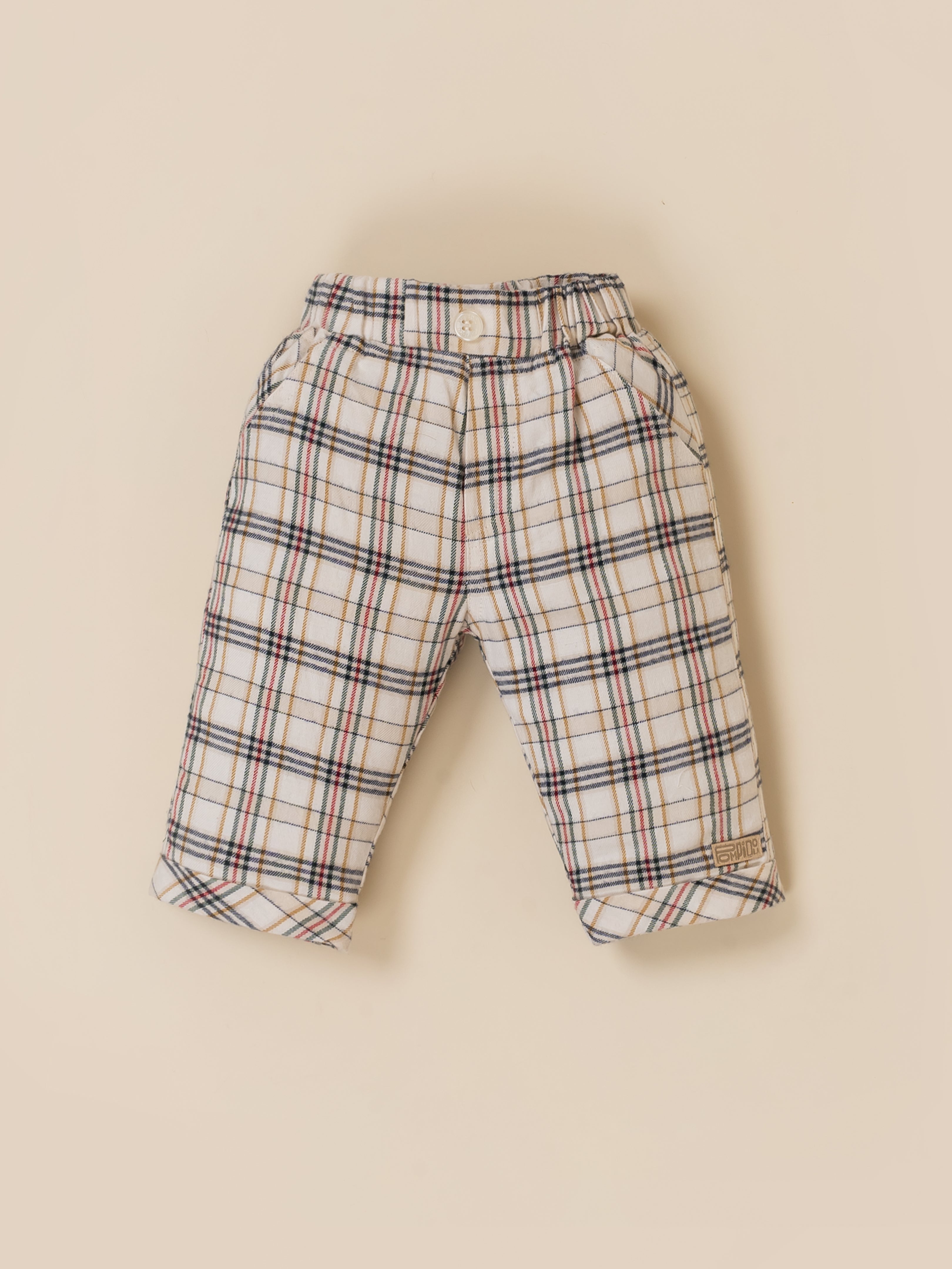 Baby Boy Plaid Vest & Trouser Set