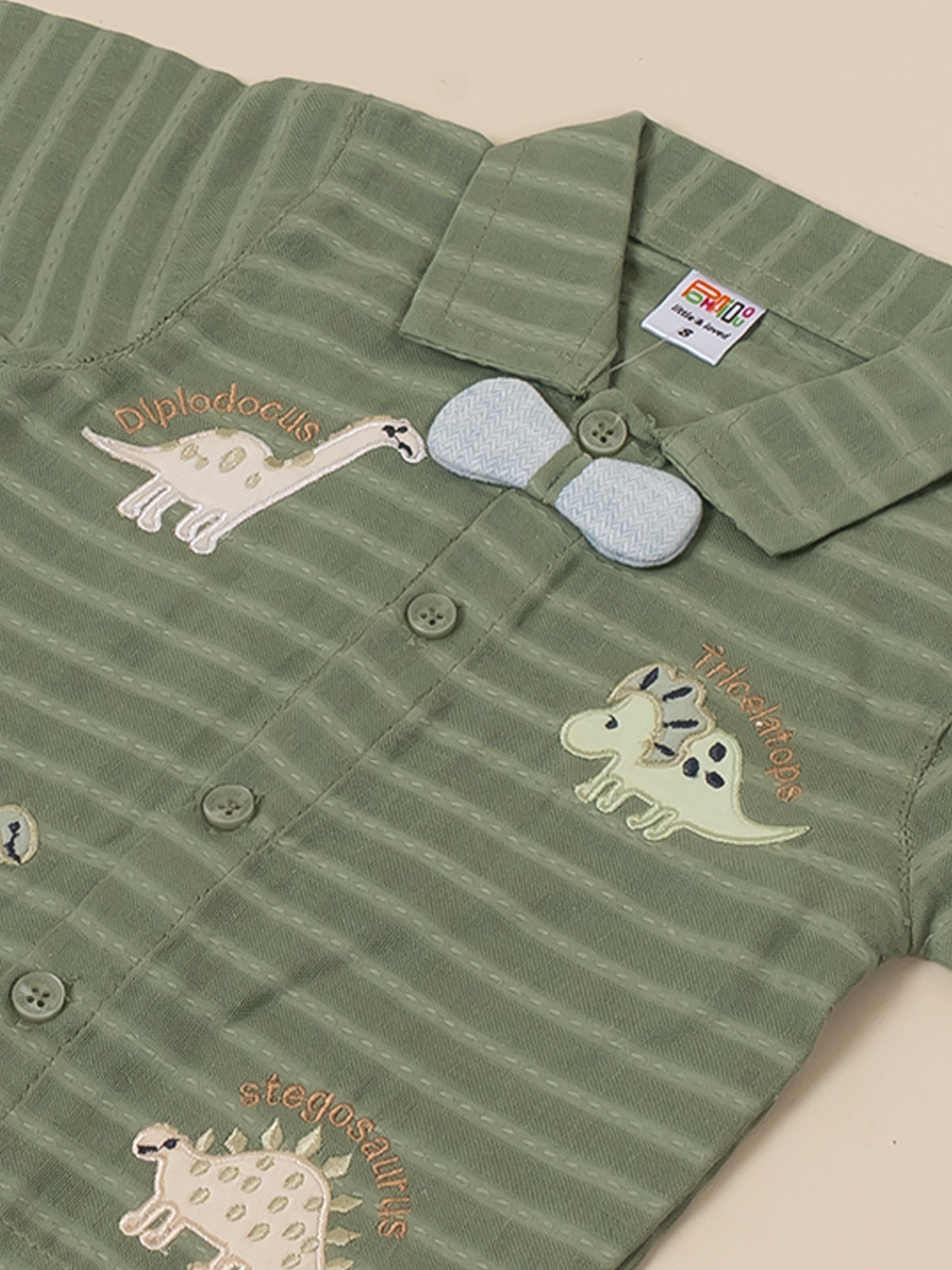 Baby Boy Dinosaur Polo & Trouser Set