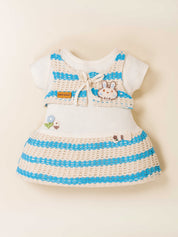 Girls Premium Frock with Matching Panty and Shoulder Bag