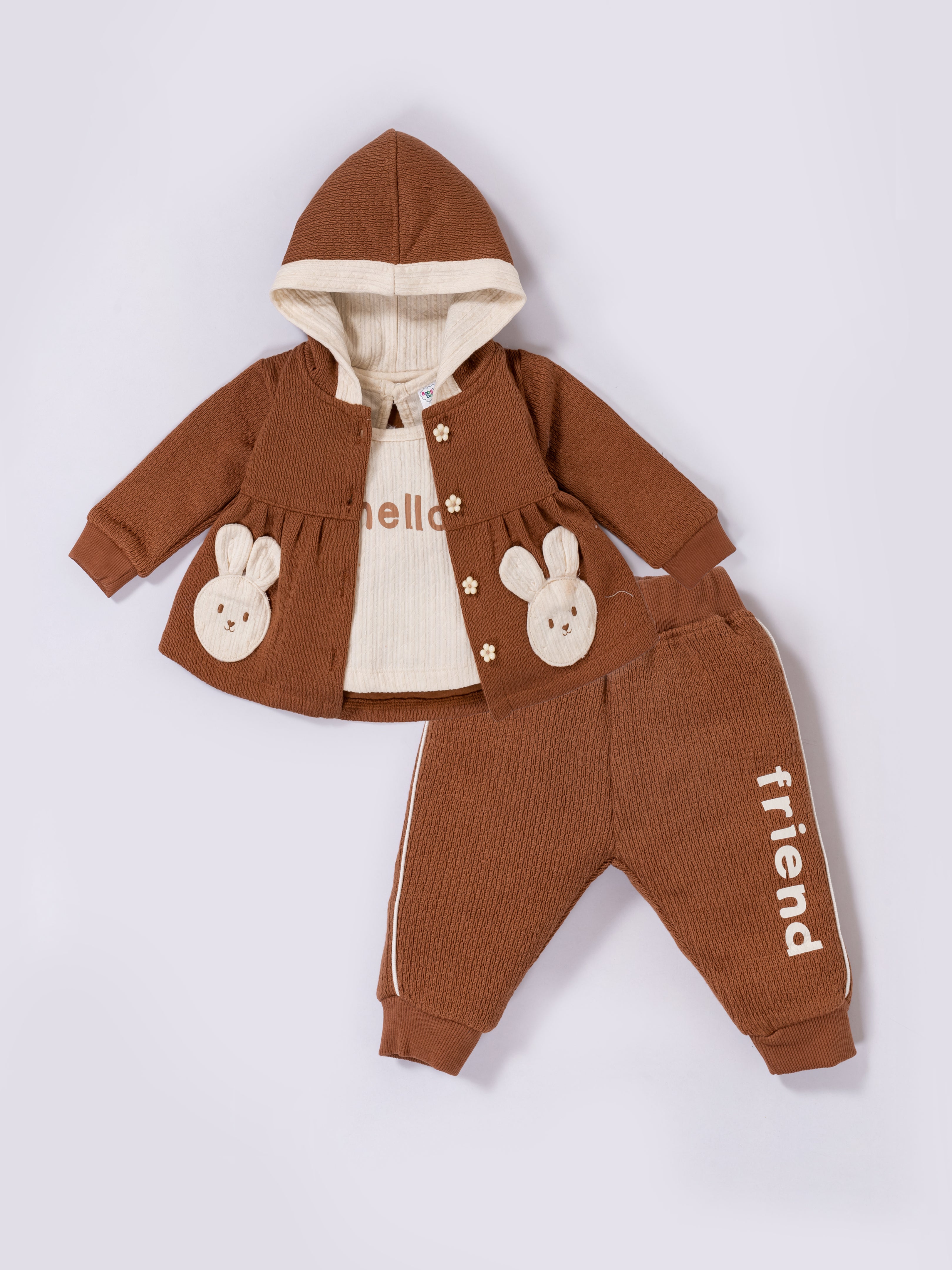 Hooded Outfit for Baby Girls