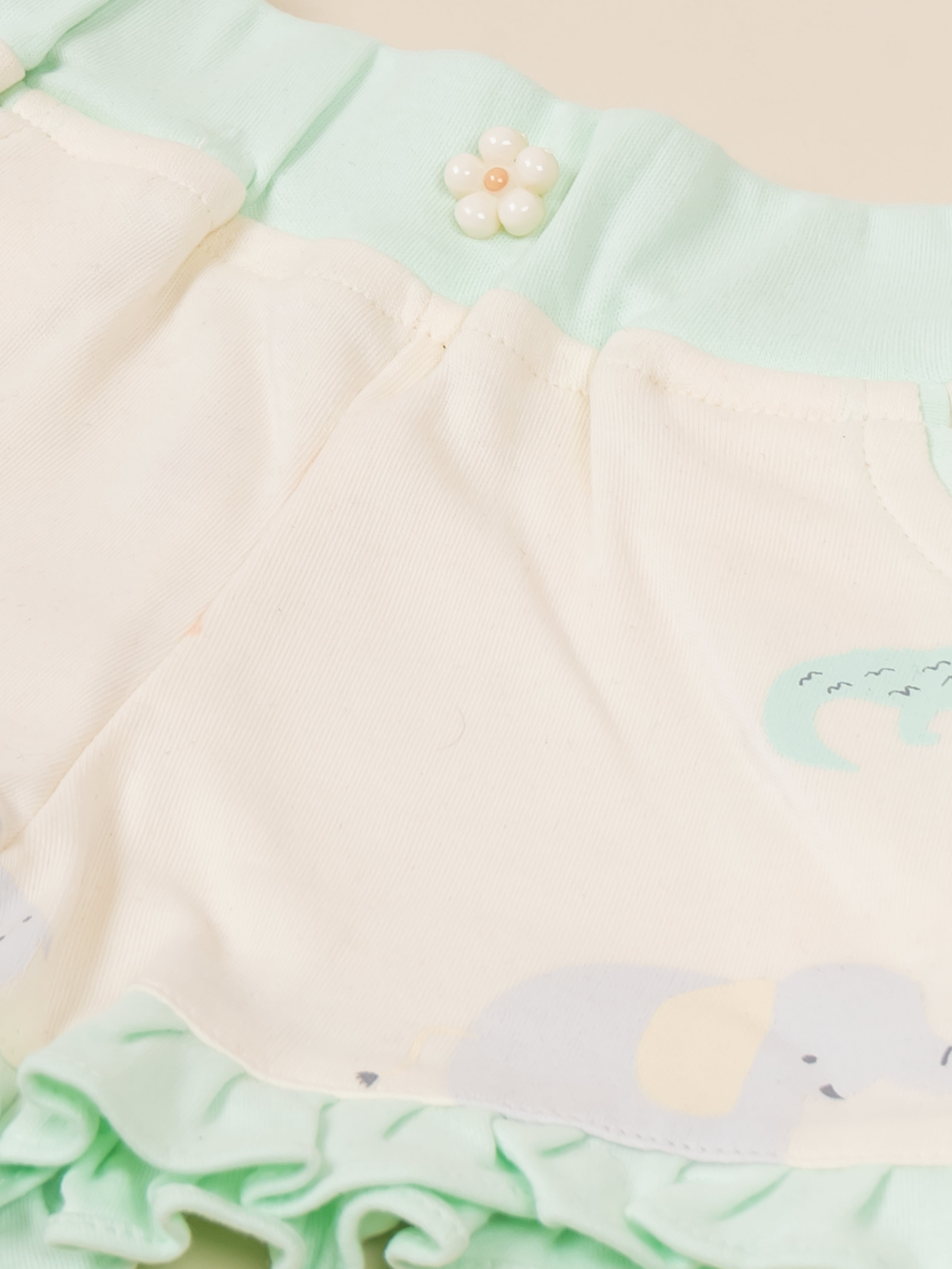 Baby Girl Clothing Set with Top, Shorts & Bodysuit