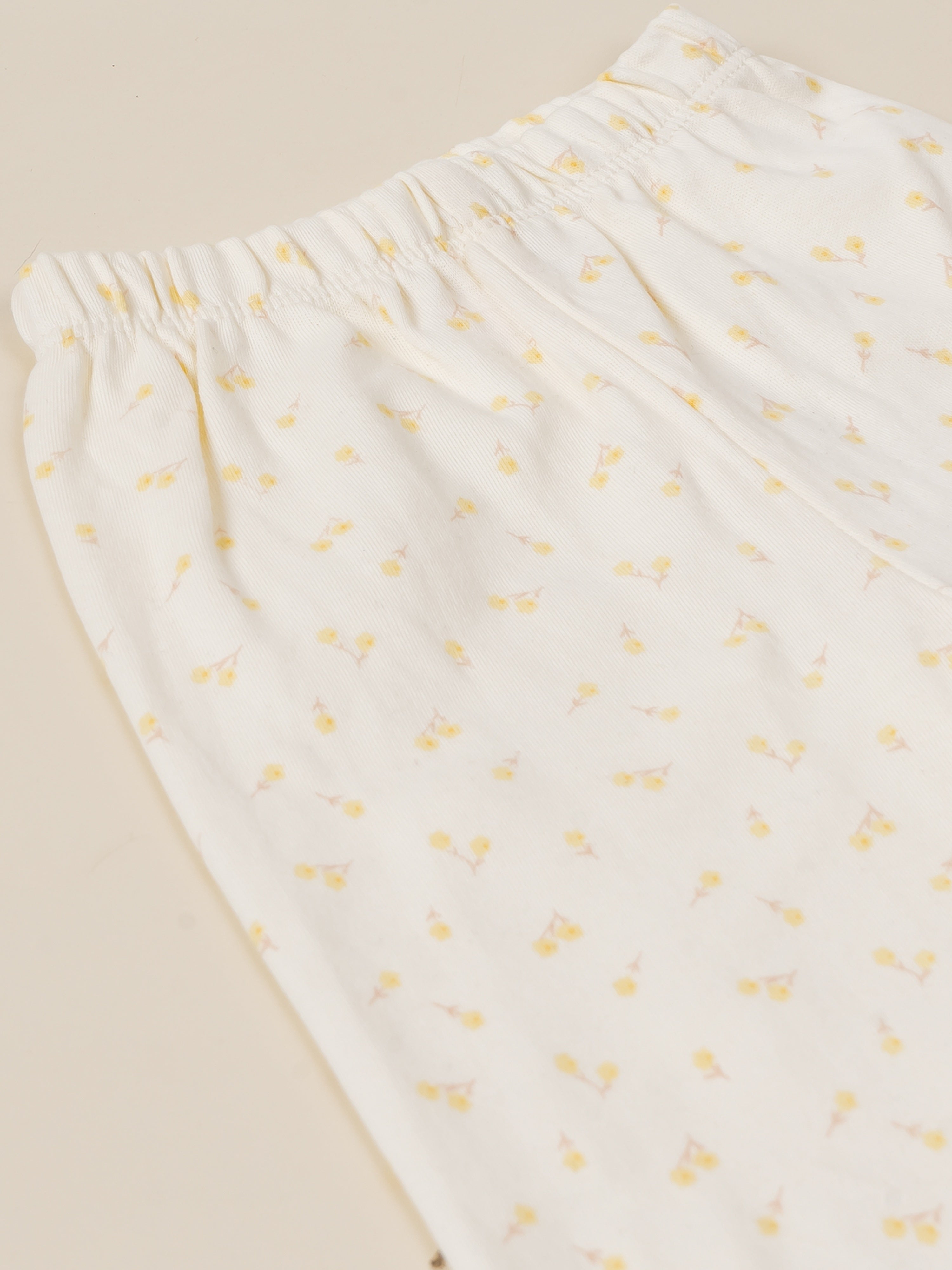 Dungaree with Printed Top & Pants Set